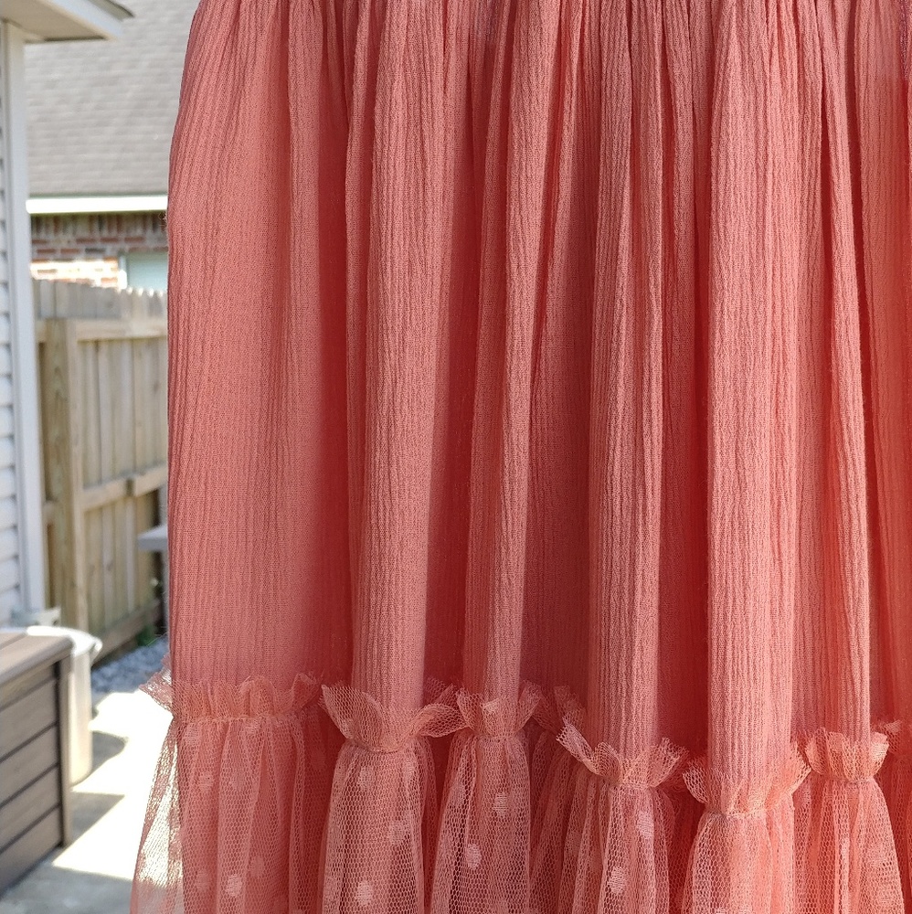 🆕 Dusty Coral~Boho Halter Mini Dress - Picture 3 of 6